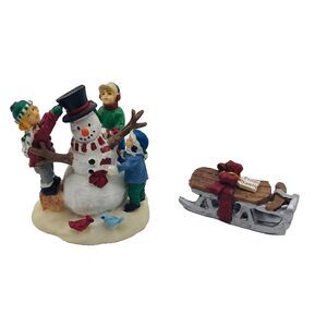 Snowflake Falls Toy Castle Accessory Replacements Christmas Village Sled Snowman